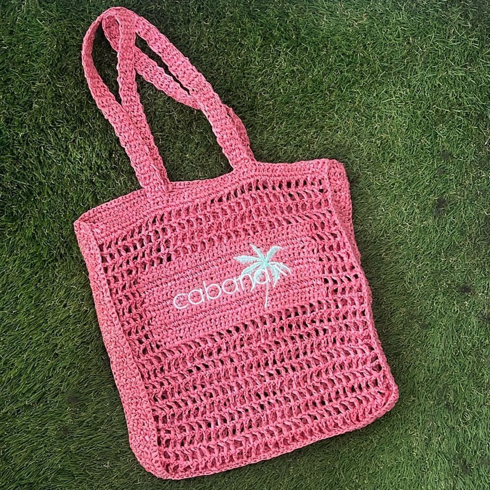 Super Cute Beach Tote Bag - Pink - Inside Pocket - Shopper Tote NEW